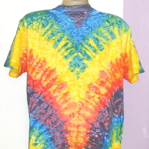 VTG Fruit of the Loom Tie Dye Peace Rainbow San Francisco T-Shirt Size: Large - Picture 2 of 7
